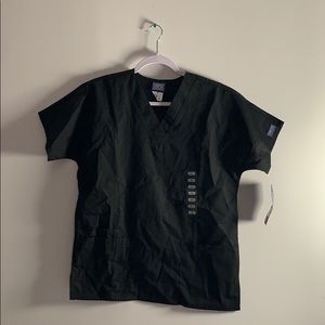 Cherokee XS Black Scrub Top New With Tags